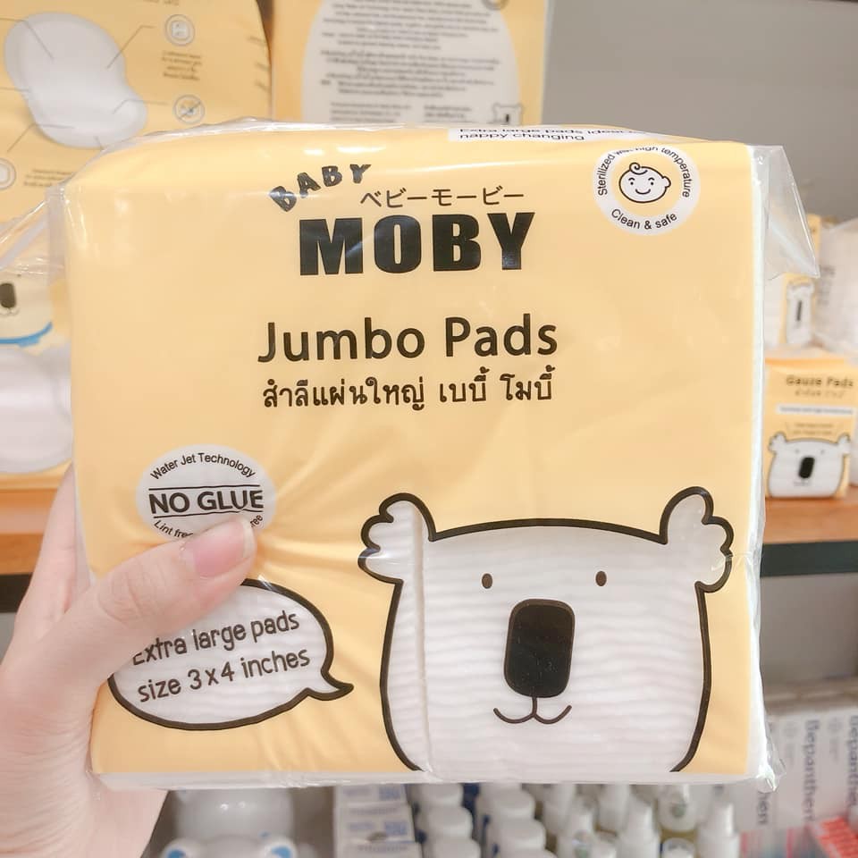 [Mẫu Mới] BÔNG MIẾNG ĐA NĂNG MOBY SUPER SAVER PACK 170GR