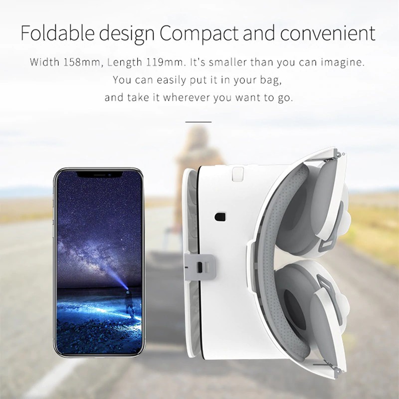 Z6 3D VR GLASS Head Mount Virtual Reality Glasses 4.7''~6.5'' for iphone X Plus Galaxy S6