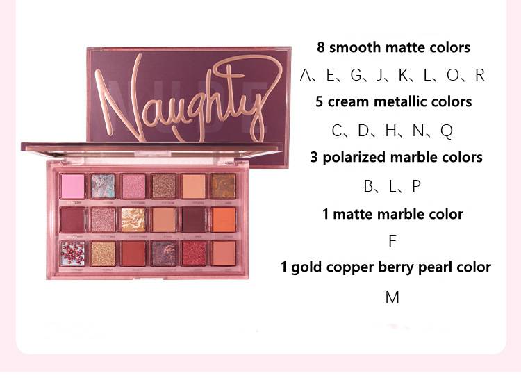 Bảng phấn mắt Naughty 18 màu chống nước lâu trôi chất lượng cao | BigBuy360 - bigbuy360.vn