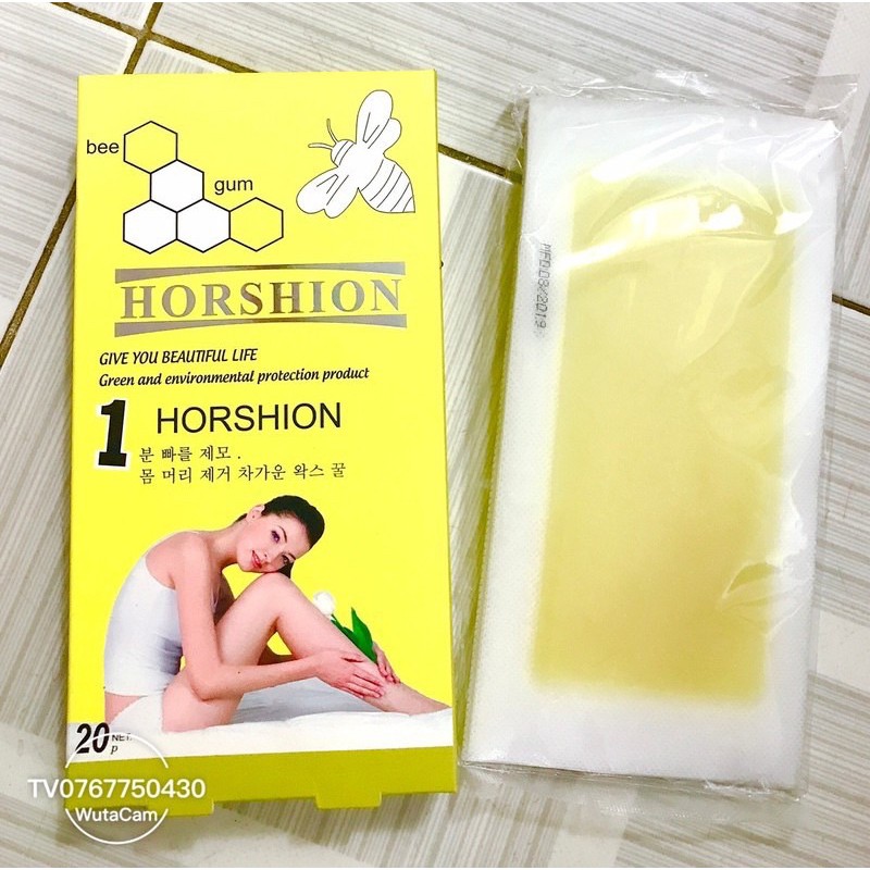 Miếng Dán Wax Lông Horshion Hộp 20 Miếng