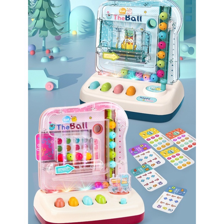 Máy Trò Chơi Bắt Bóng Lăn PINBALL Kèm Thẻ Toán Học (1409BPB)