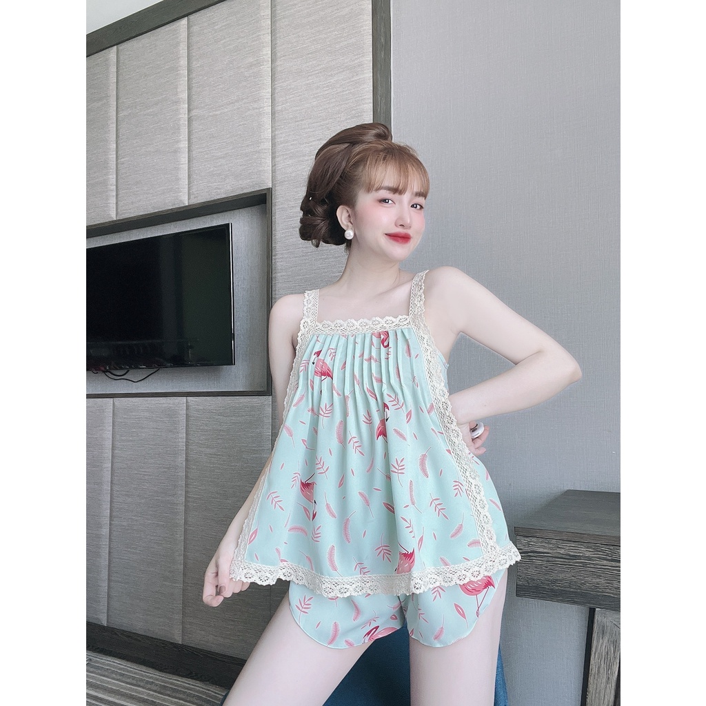 Đồ Ngủ Sexy Nữ, Váy Ngủ Sexy Bigsize Chất Cao Cấp Thoải Mái Freesize B017