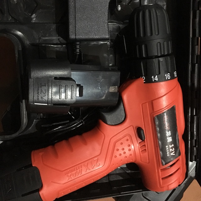 Khoan pin LT 12V (2pin +1 sạc màu vàng , đỏ)
