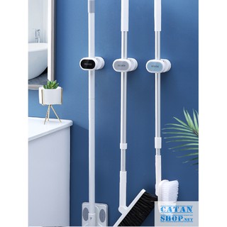 Móc treo chổi dán tường ,treo cây lau nhà ,treo dù dính chắc chắn,chịu lực,không khoan tường Ecoco