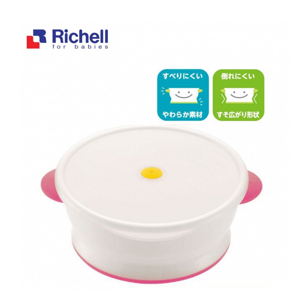 Bát Ăn Dặm Cho Bé Có Nắp Richell Loại To 330ml