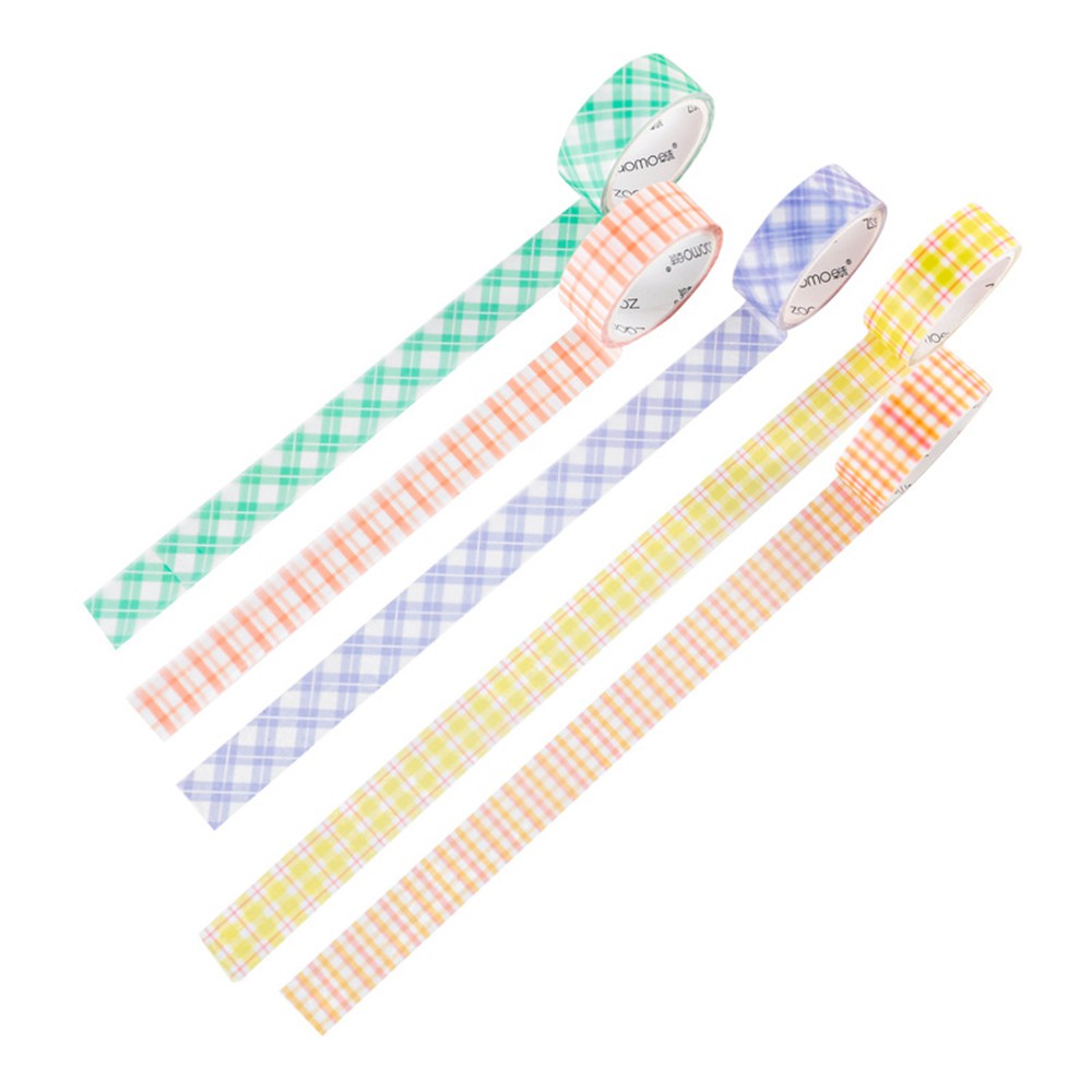 Cuộn băng dán trang trí sổ sách in họa tiết lưới cổ điển đơn giản DIY