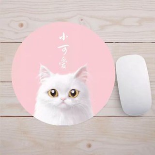 Miếng Lót Chuột Hình Tròn 3mm Họa Tiết Hoạt Hình Dễ Thương