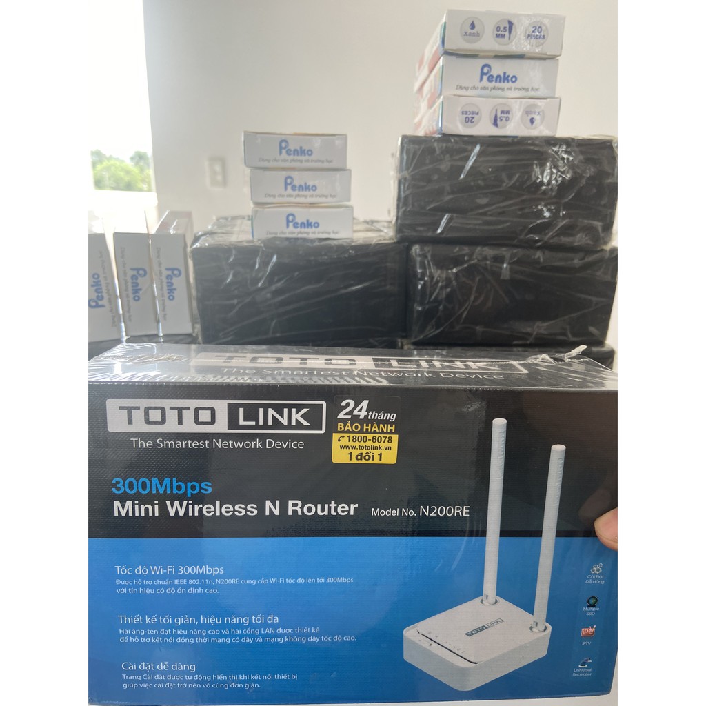 Bộ Phát WiFi TOTOLINK N200RE 300Mbps (Hàng chính hãng