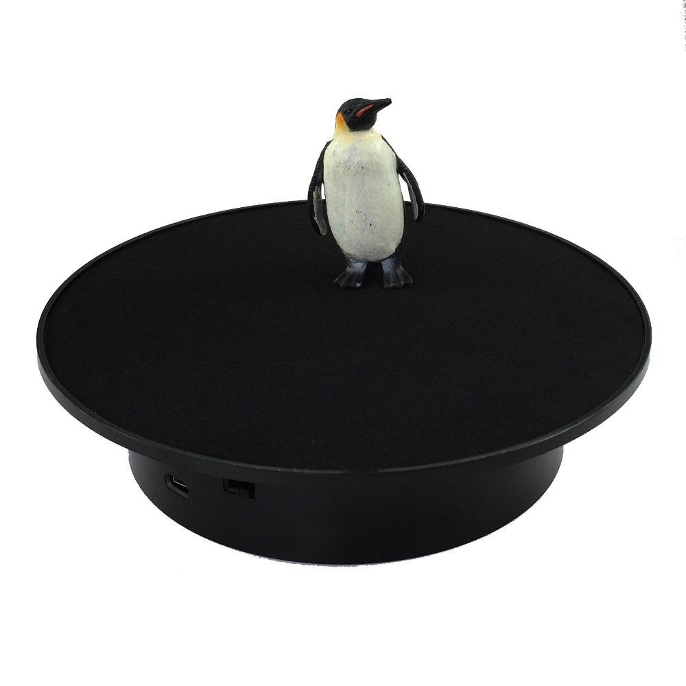 Bàn Xoay, Đế Xoay Mini Chụp Hình, Trưng Bày Sản Phẩm/ Mô Hình, Pin + Điện 220V, Size 15, 20, 25, 32cm, Dùng Livestream