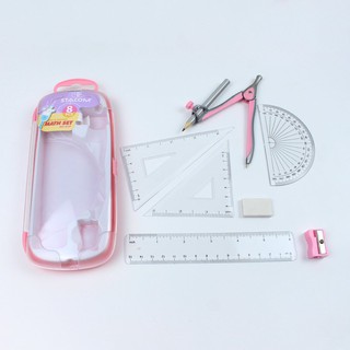 [Xả kho] Bộ dụng cụ học tập | 8 món, hộp nhưa cao cấp | Stacom MS103P