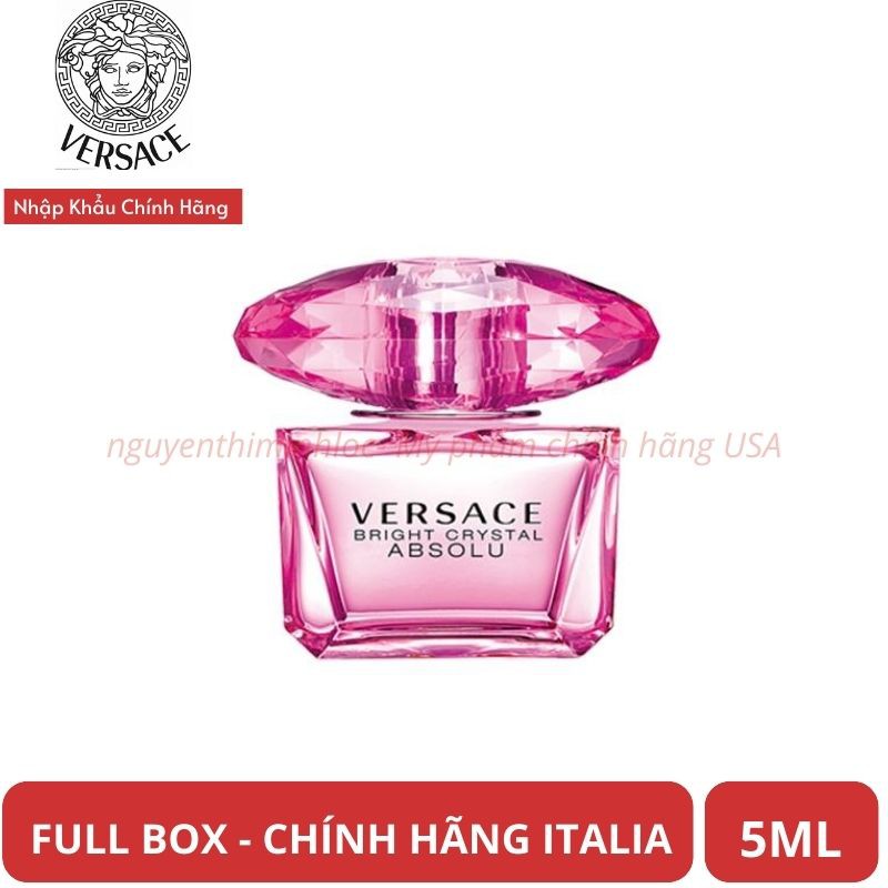 Mini Nước hoa Versace Bright Crystal Absolu 5ml (EDP) Chính Hãng Italia
