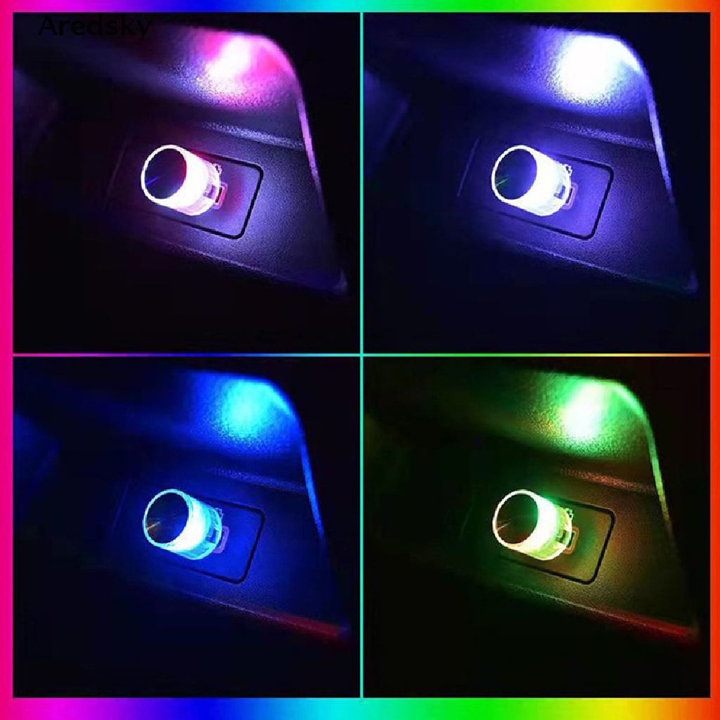 Đèn LED USB Mini Tạo Không Khí Trang Trí Xe Hơi