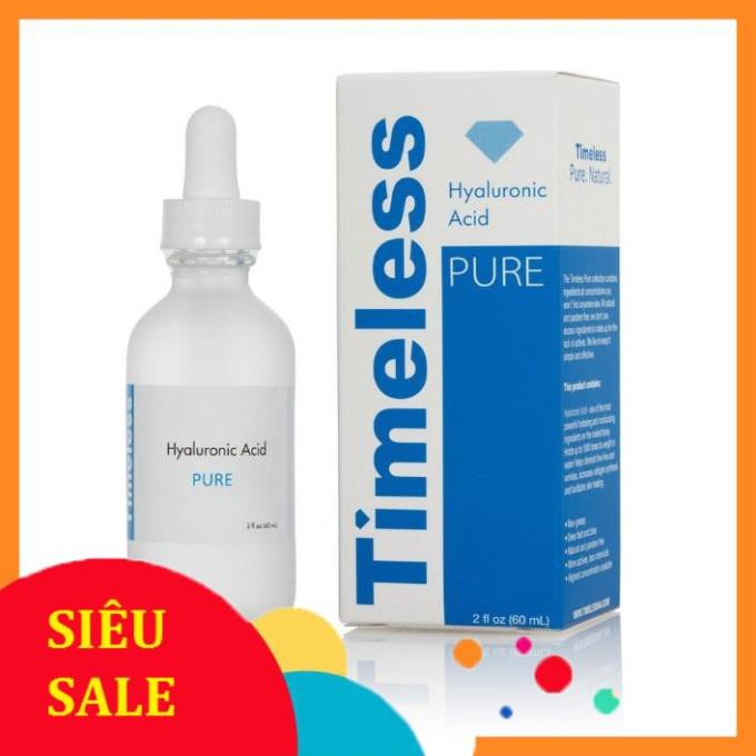 FreeShip Giá Sốc -  Serum HA Cấp ẩm Timeless Hyaluronic Acid 100% Pure