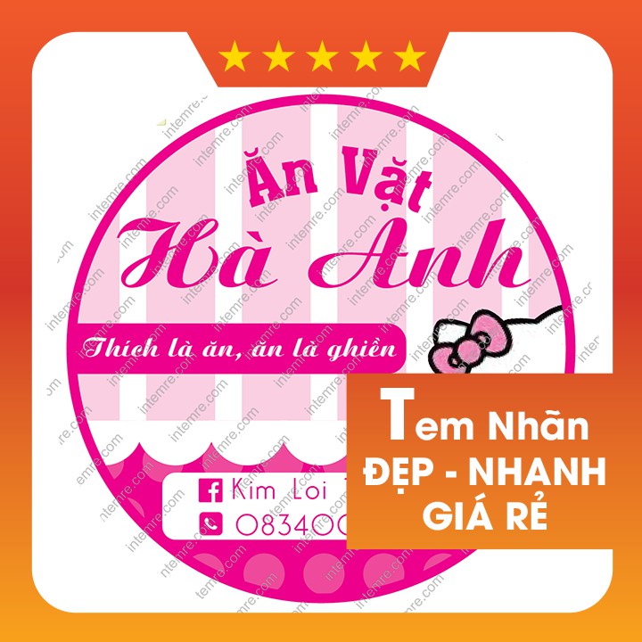 [Mã 11LSSALE giảm 100% đơn 50k] [Combo] in Tem giấy dán cắt sẳn theo yêu cầu A3 - đẹp - nhanh - rẻ