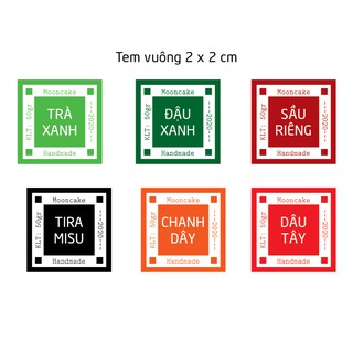TEM VUÔNG DÁN BÁNH TRUNG THU IN THEO YÊU CẦU