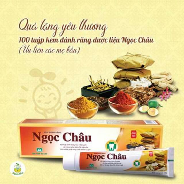 Ngọc châu kem đánh răng dược liệu 170g