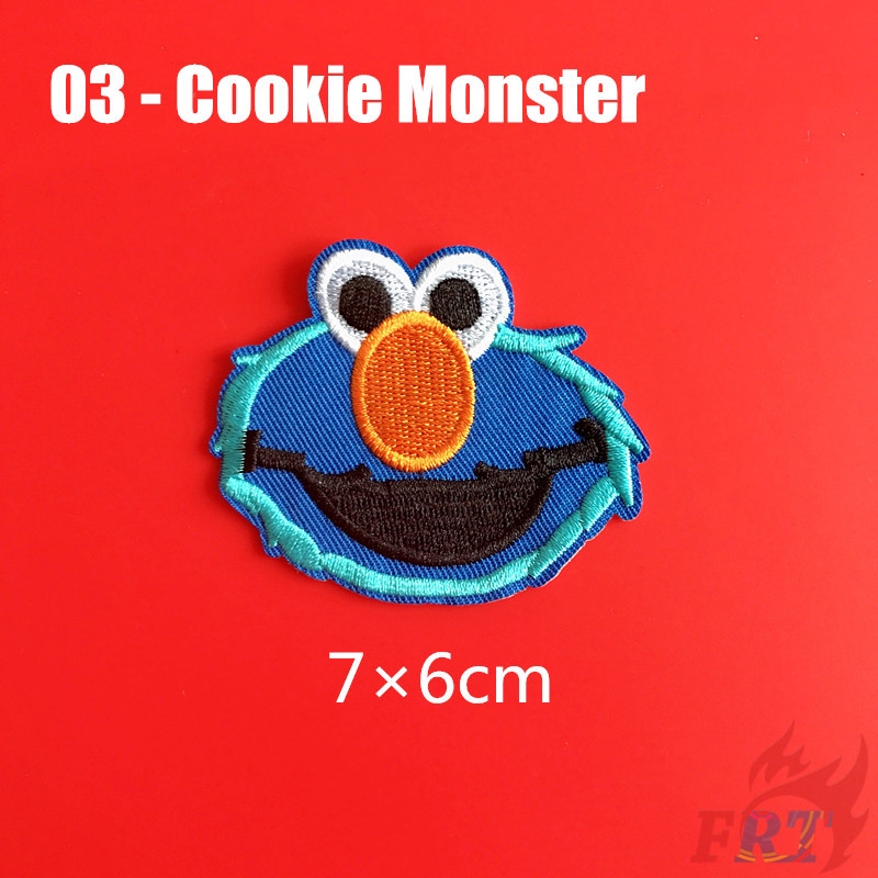 Sticker Ủi Thêu Hình Hoạt Hình Sesame Street S-7 Dễ Thương