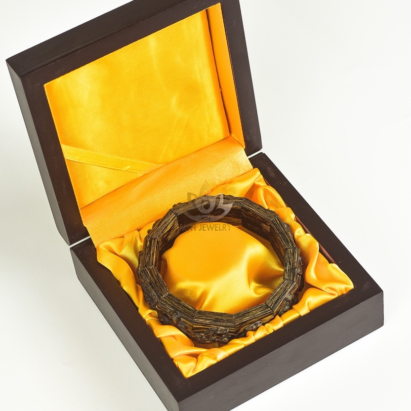 Vòng Trầm Hương Sánh Tự Nhiên 12 con giáp Trầm Việt - Vòng Phong Thủy - Trầm Khắc 12 con giáp - MTH JEWELRY