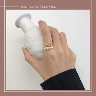 Nhẫn chuỗi hạt Hàn Quốc siêu cá tính