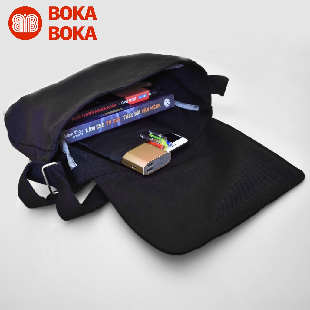 Túi Tote Đeo Chéo Vải Canvas Túi Xách Nữ Đi Học In Chữ NORMAL Phong Cách Thời Trang Hàn Quốc Giá Rẻ