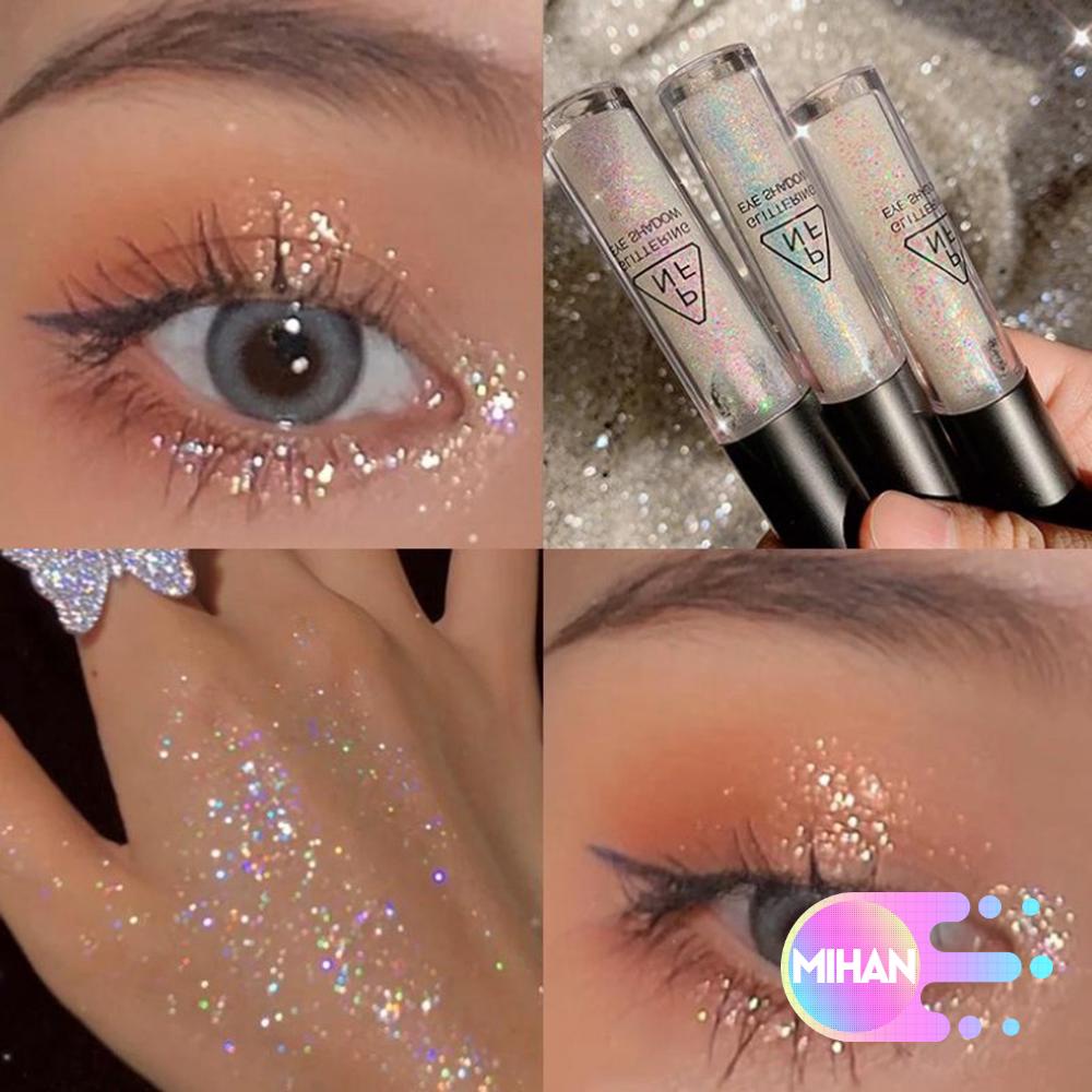 [Hàng mới về] Phấn mắt dạng lỏng màu nhũ lấp lánh thiết kế lâu trôi chống thấm nước
