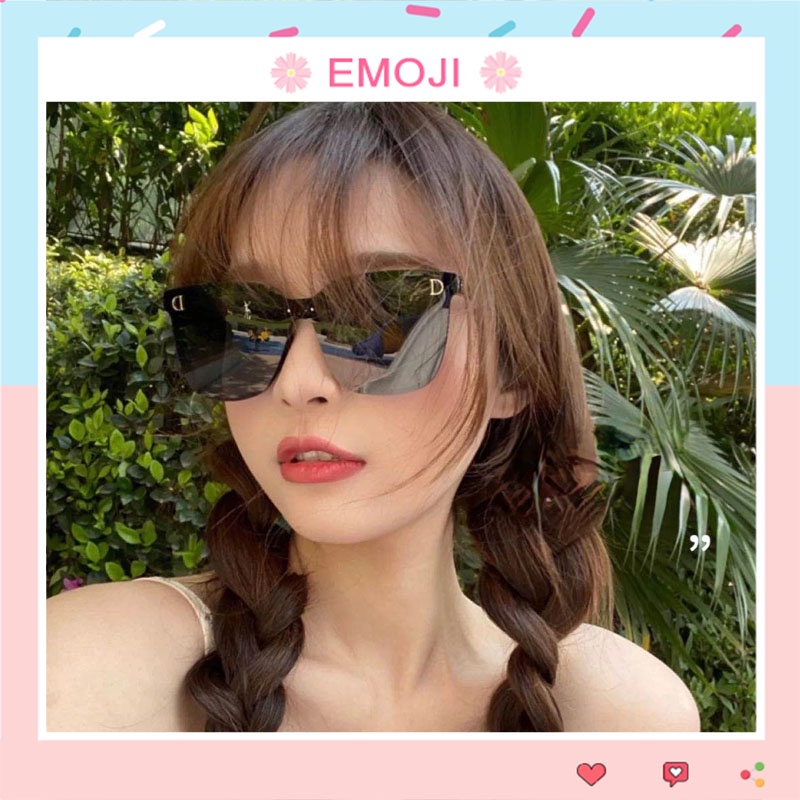 Kính mát chống tia UV400 kiểu dáng thời trang sành điệu cho nữ đẹp rẻ EMOJI 212