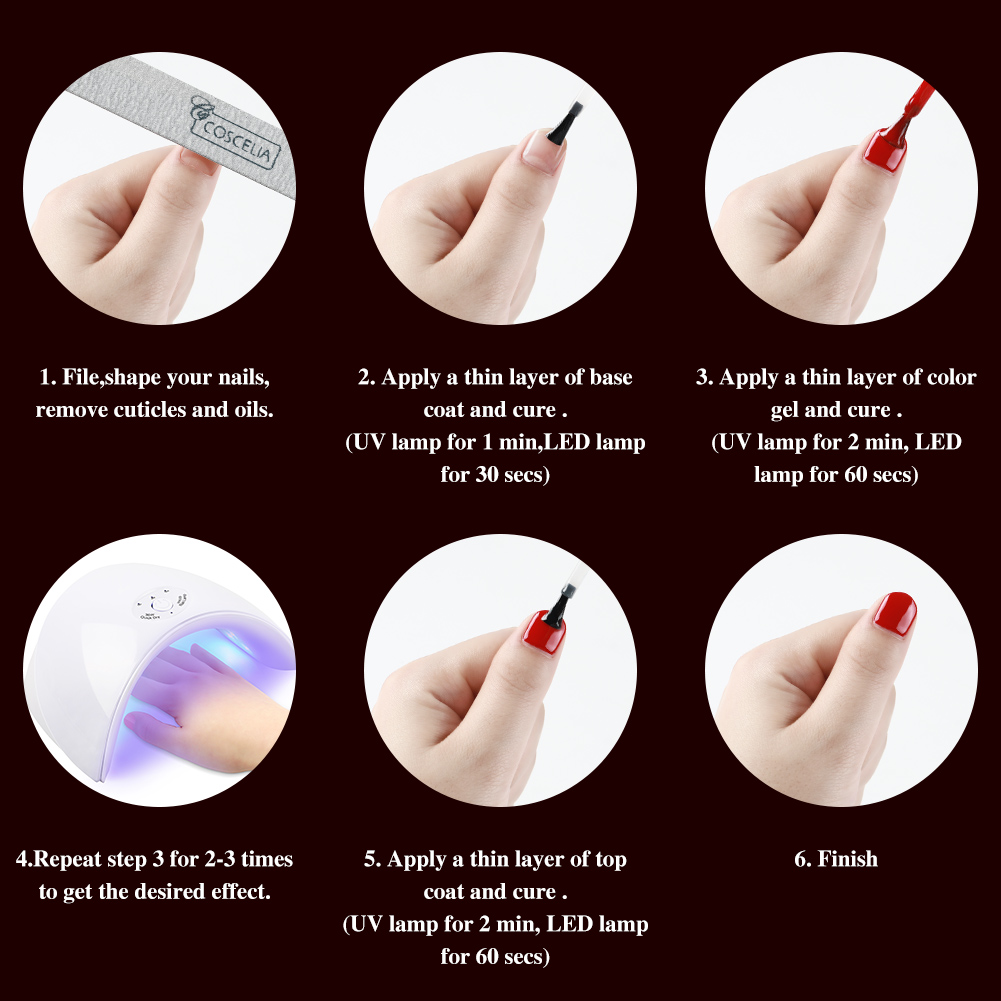 [Hàng mới về] Lọ Nước Sơn Móng Tay Kim Tuyến 6 Màu Tùy Chọn 8ml