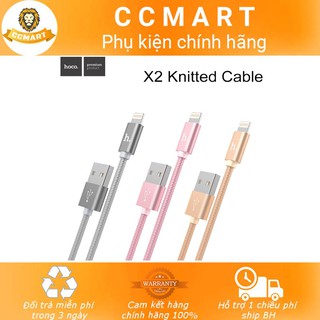 Cáp sạc HOCO X2 lightning cho iPhone/iPad - Bọc dù siêu bền - Chính hãng