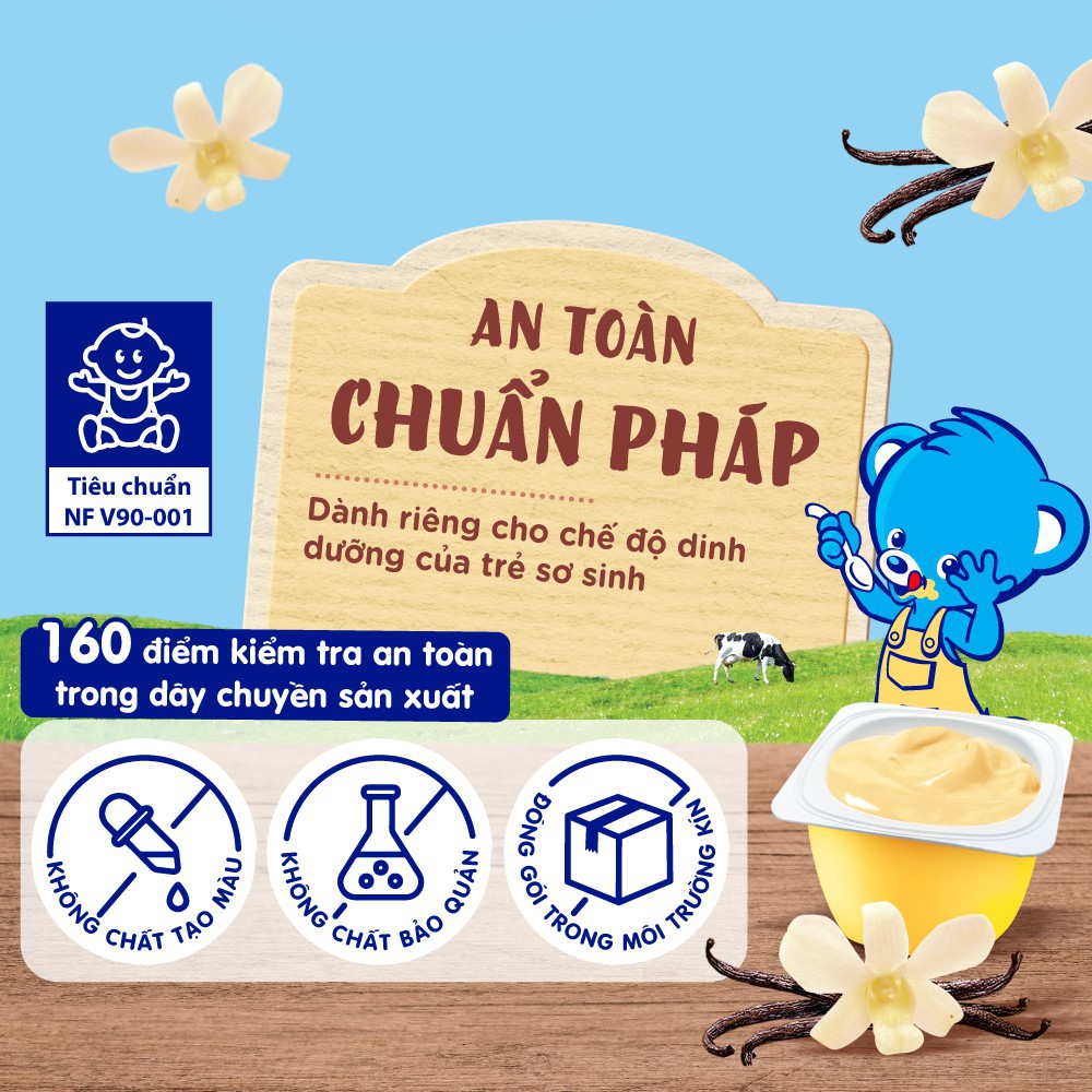 Váng sữa Nestle P'tit (60gr/hộp) đồ ăn dặm bổ dưỡng không thể thiếu cho bé 6m+ đến từ Pháp