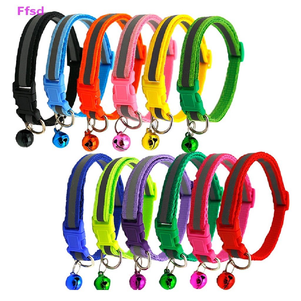 {Ffsd} Vòng Cổ Nylon Phản Quang Tùy Chỉnh Cá Nhân Dành Cho Thú Cưng