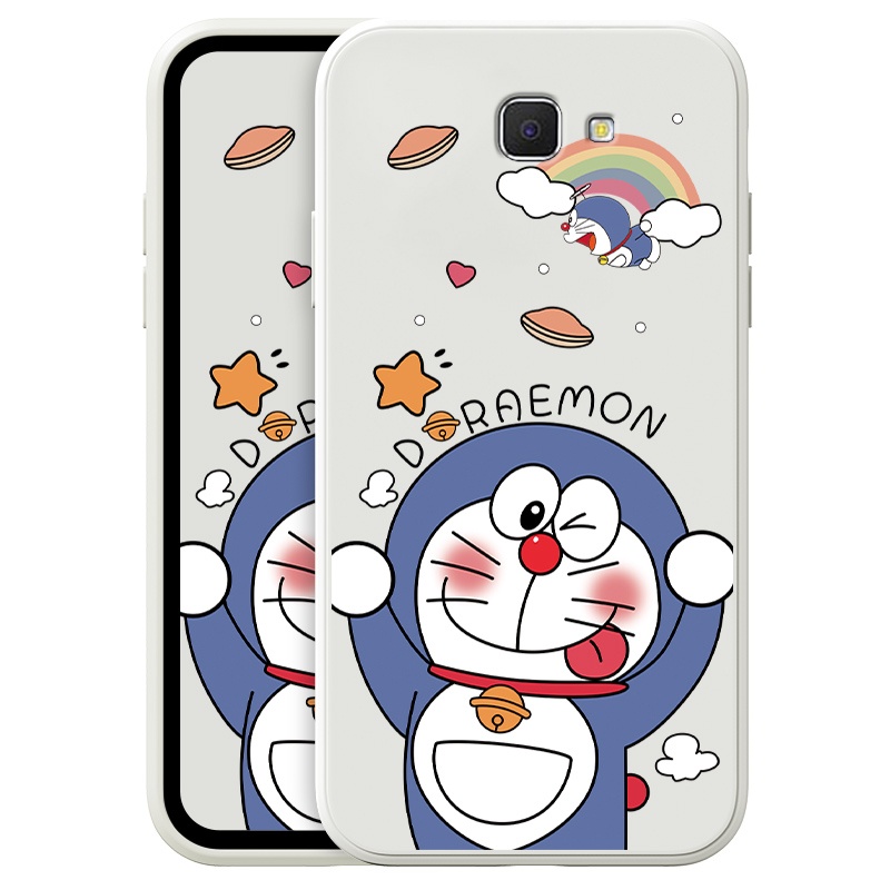 Ốp Điện Thoại Chống Rơi Hình Doraemon Cho Samsung Galaxy J5PRIME J7PRO J6Plus2018 J72015 J7PRO J6Plus2018 M30S M62 Phone Casing Silicon Fashion Camera Lens Protector Full Cover simple Liquid silicone Cases