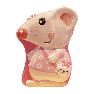 Đồ chơi ống tiết kiệm két sắt mini chuột đeo túi xách đáng yêu cho bé