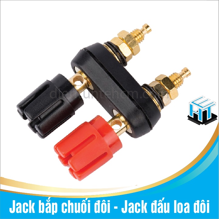 Jack bắp chuối đôi - Jack đấu loa đôi đỏ đen đầu khứa rãnh