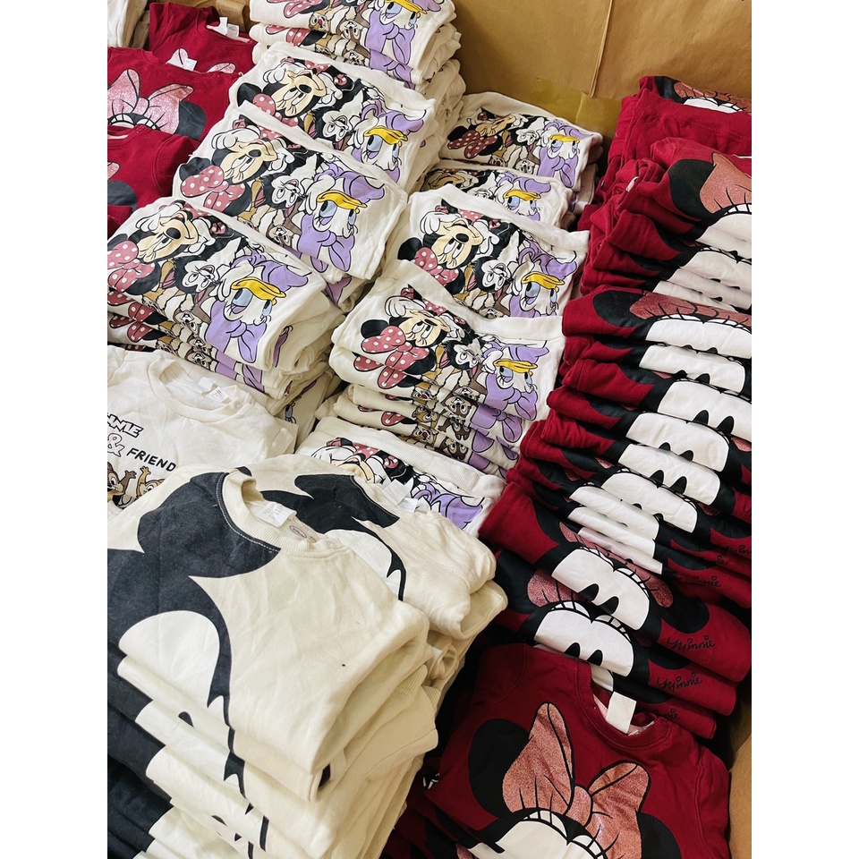 Set bộ mickey Trắng - Đỏ H&amp;M dư xịn 6m-4y