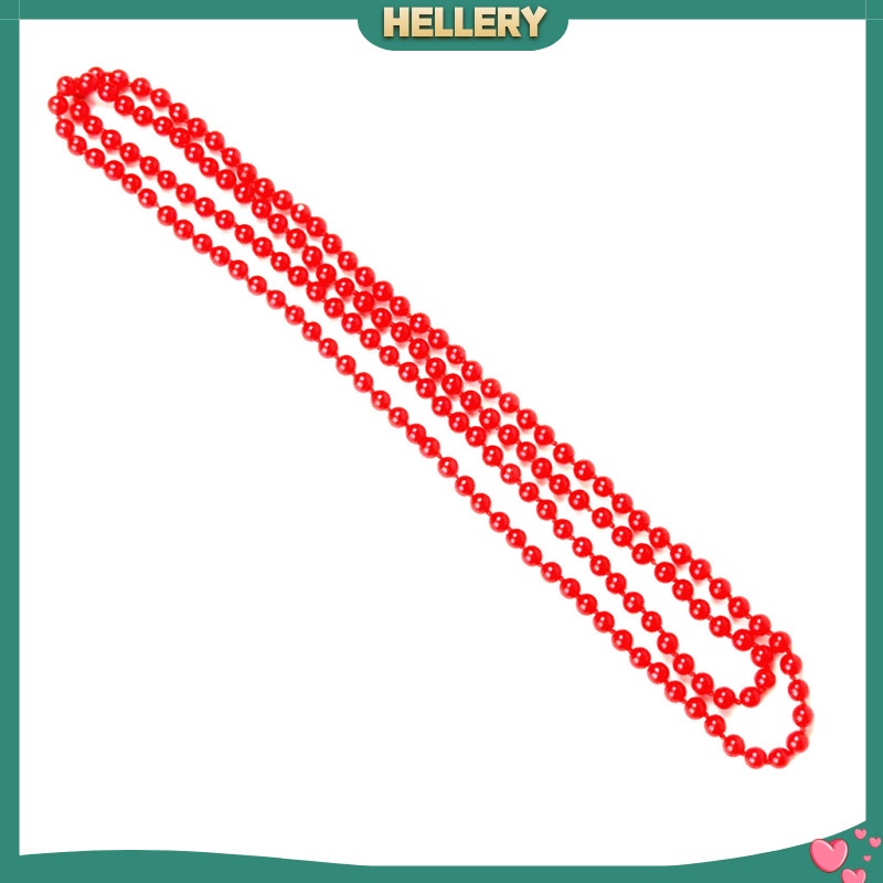 Vòng cổ chuỗi hạt kính và ngọc trai nhân tạo màu đỏ