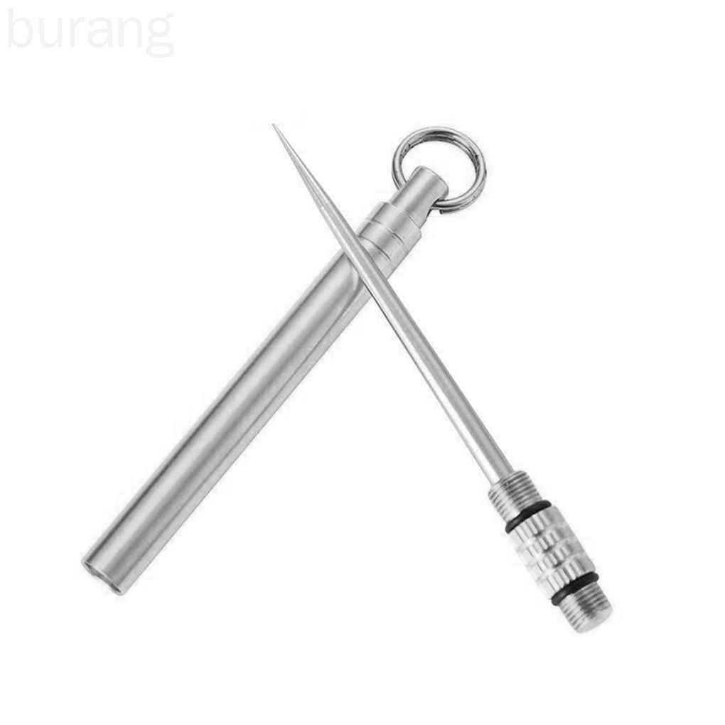 Tăm xỉa răng bằng kim loại kèm ống đựng tiện dụng mang theo du lịch