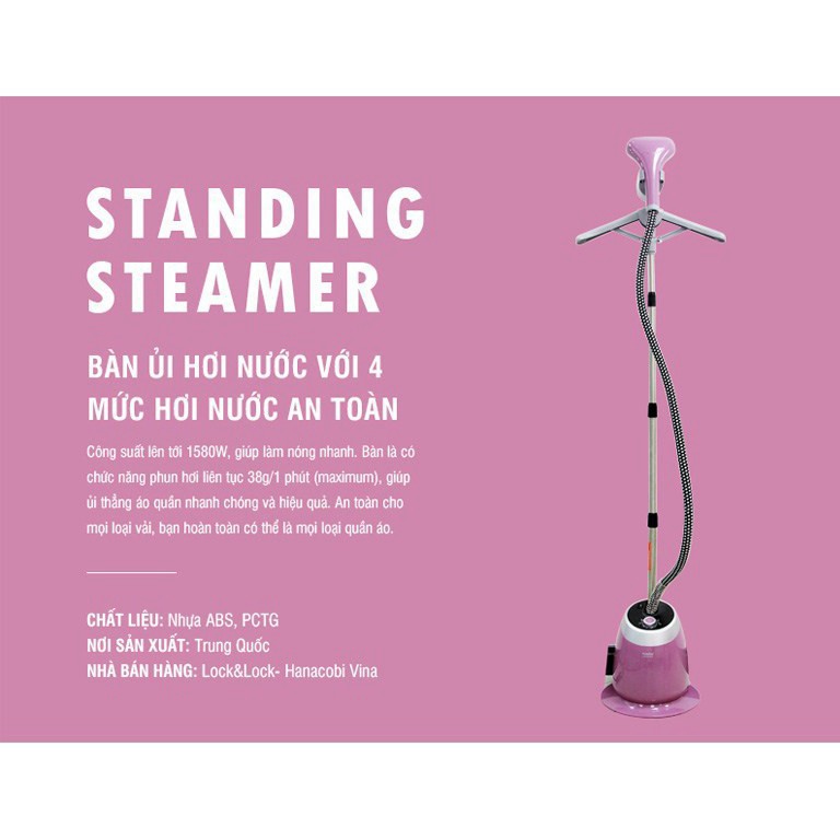 Bàn Ủi Hơi Nước Dạng Đứng Lock&Lock ENI211