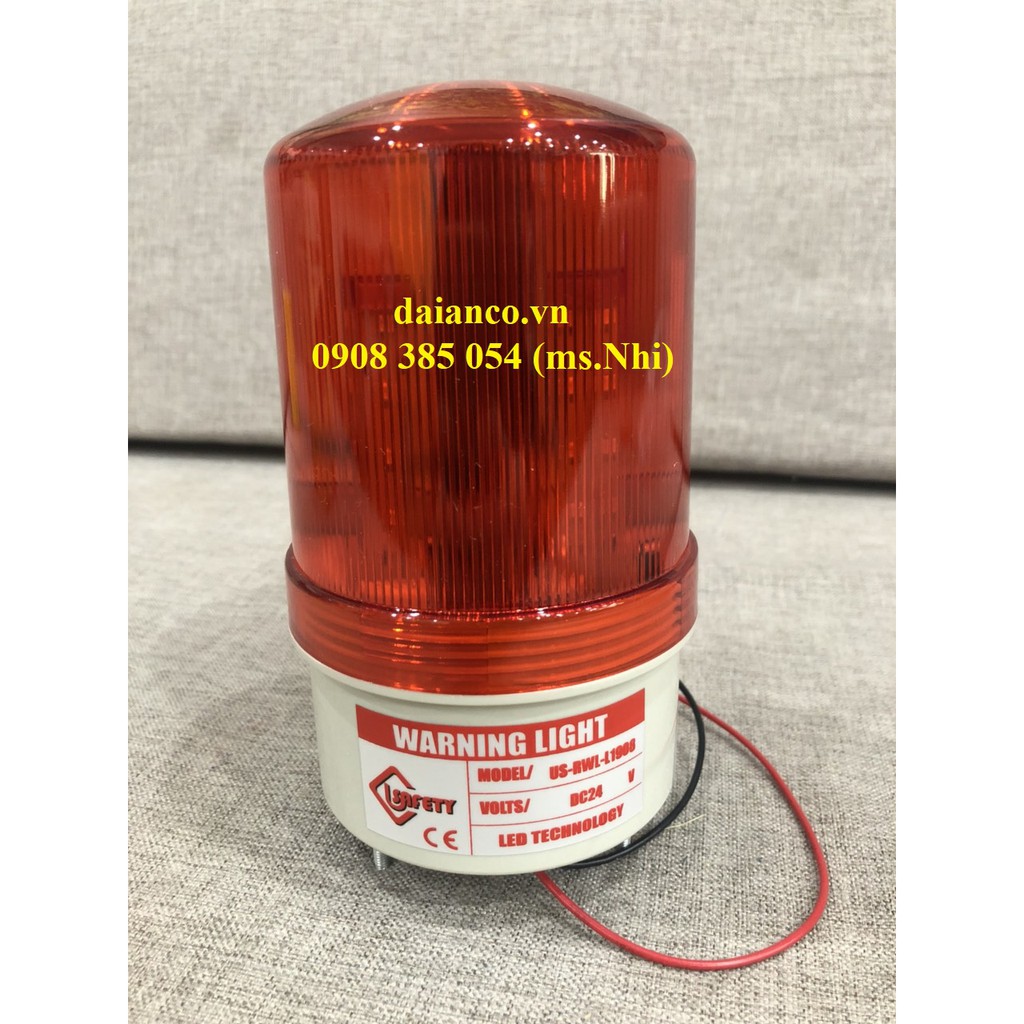 [HCM] Giảm giá đèn xoay cảnh báo 24V- Hình thật, 2 màu đỏ và xanh dương