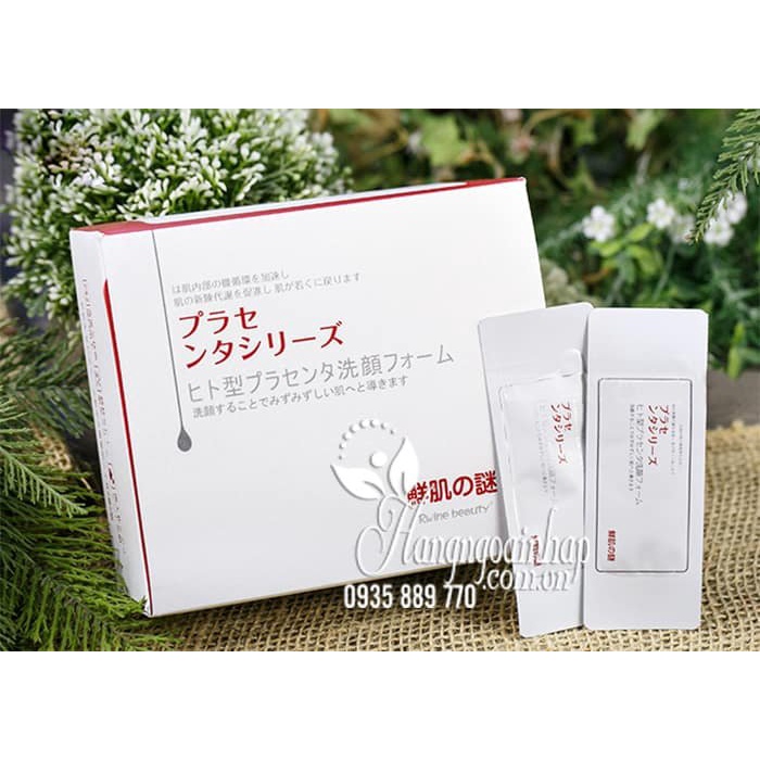 Mẫu mới Sale Combo 5 gói Mặt nạ Ủ trắng nhau thai Nhật Rwine Beauty (Made in Japan)