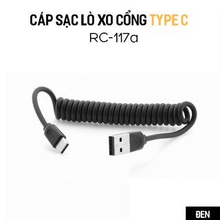 Cáp sạc lò xo remax rc-117a cổng type c