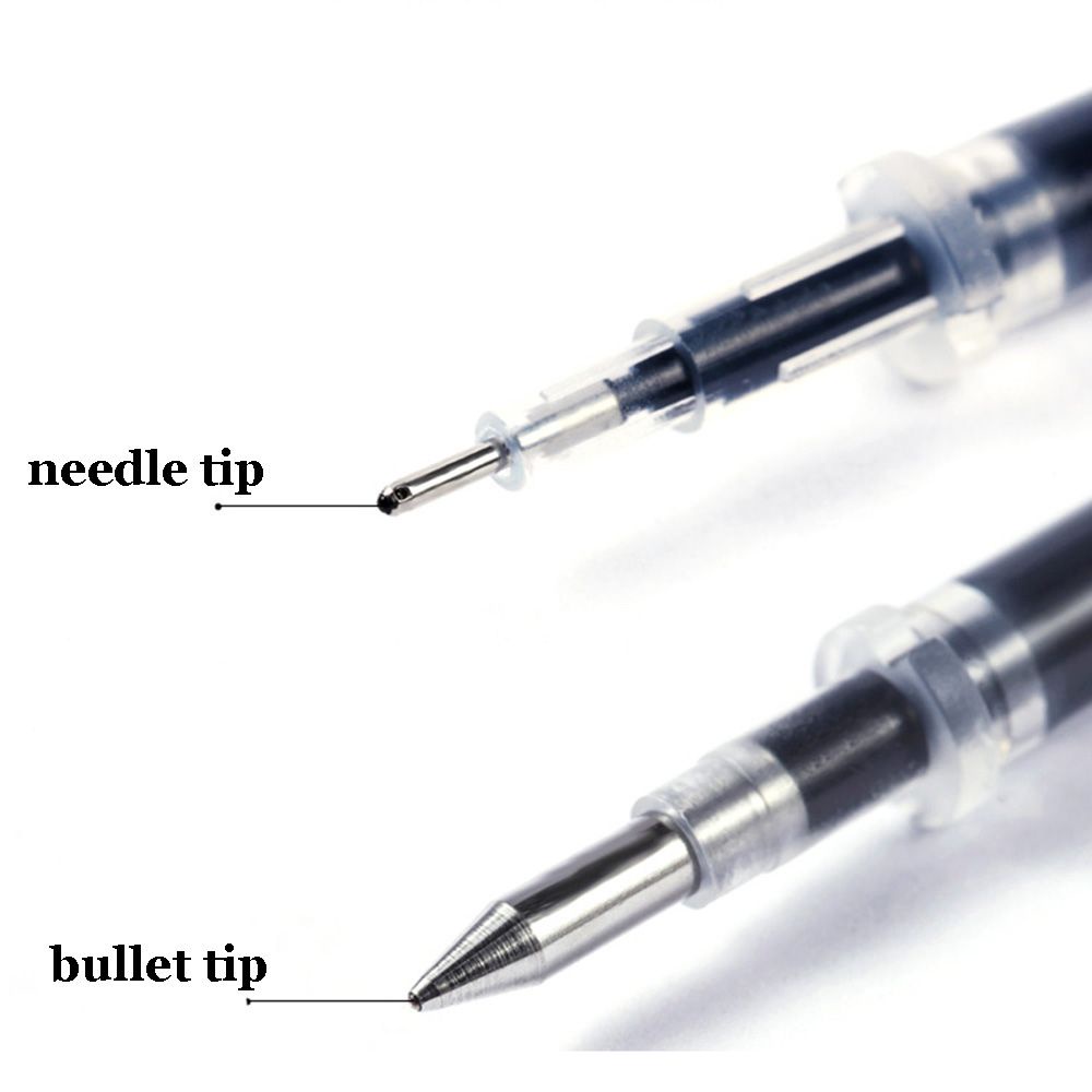 Set 20/ 50/ 100 lõi bút bi ngòi 0.5mm bằng nhựa bền mịn đa năng nhiều màu sắc