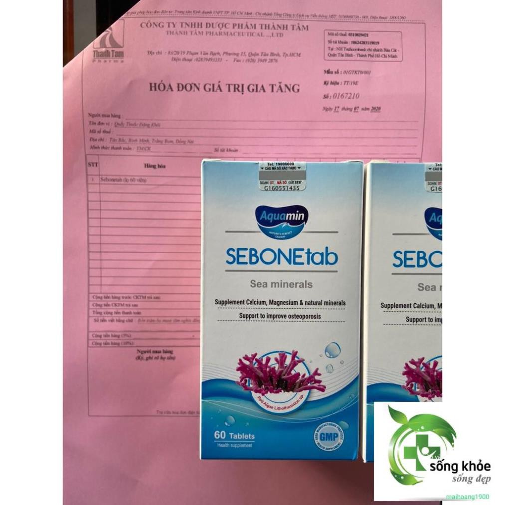 SeBoneTab-Bổ sung canxi từ tảo biển,Hỗ trợ cải thiện tình trạng loãng xương, làm chậm quá trình thoái hóa xương