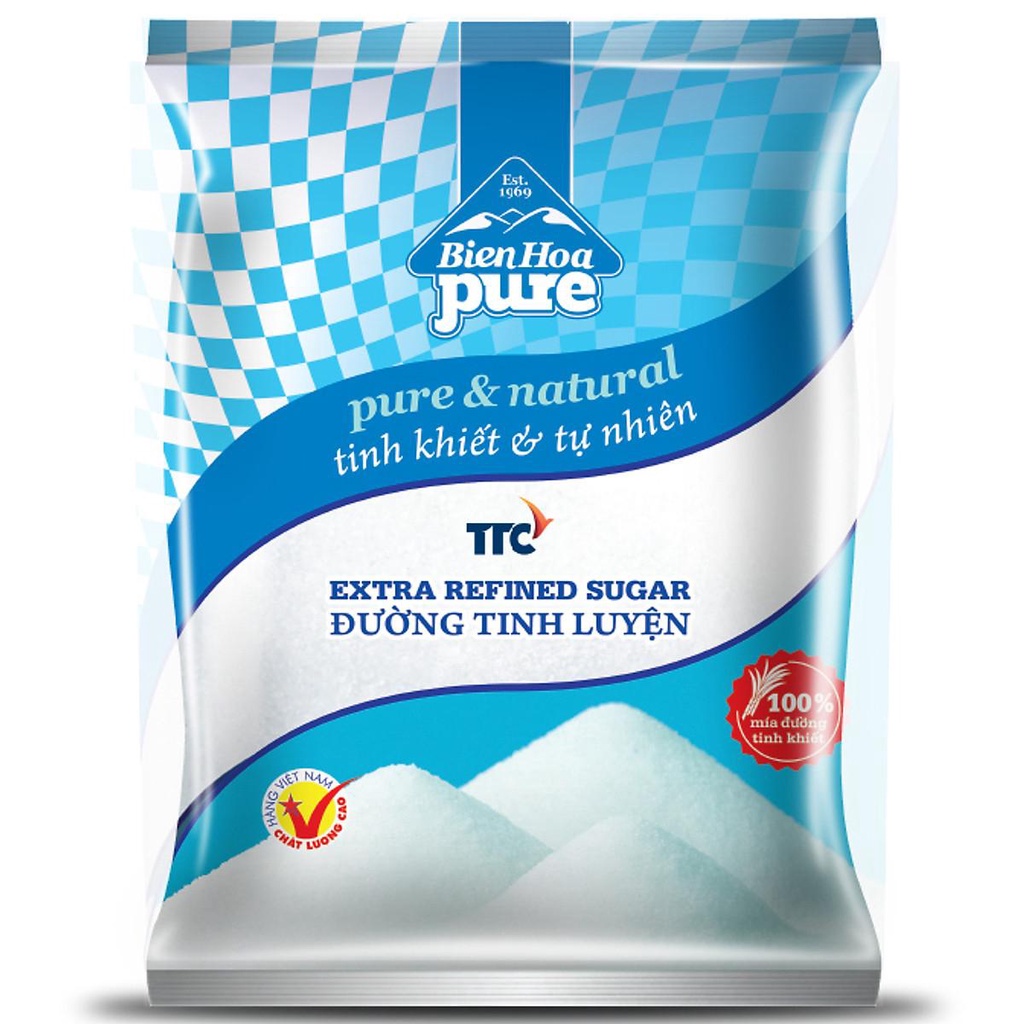 Combo 2 Gói Đường Biên Hoà Pure Gói 500g x2