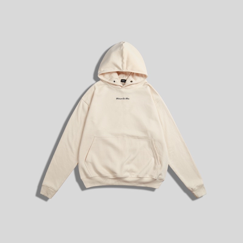 Áo Basic Hoodie - Light Beige