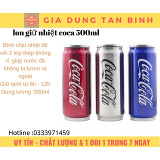 Lon giữ nhiệt coca 500ml