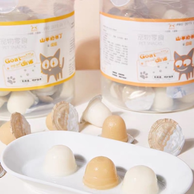 Pudding sữa dê, dầu cá dành cho chó, mèo, hamster viên 15g