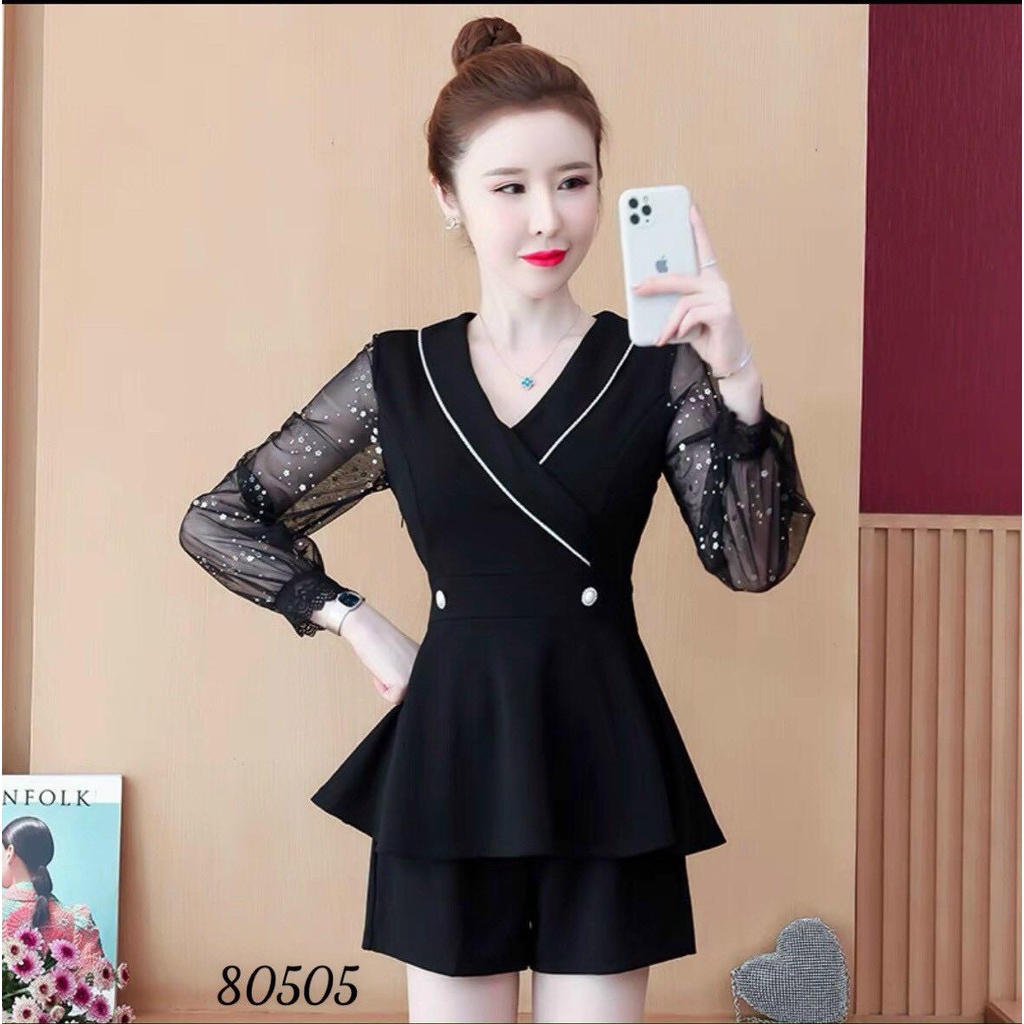 SET BỘ ĐÙI PHỐI TAY LƯỚI KIM TUYẾN SIÊU DỄ THƯƠNG