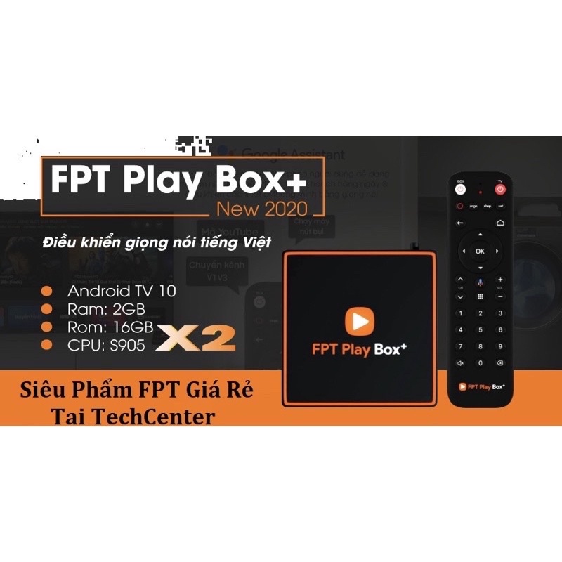 [ Siêu Sốc ] Fpt Play Box Plus 4K 2021 Điều khiển giọng nói, Chính hãng, New Full box