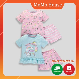 Bộ Cộc Tay Bé Gái Matala Dư Xịn Màu Xanh Hoặc Hồng