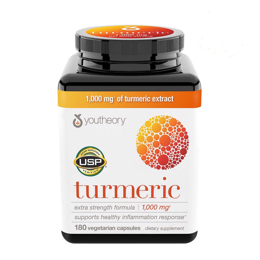 Viên uống tinh chất nghệ Youtheory Turmeric 1000mg 180 viên của Mỹ